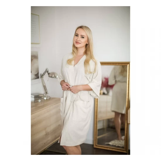 Halat Kimono pentru gravide si mamici, vascoza si in, marime universala, Alb Halat Kimono pentru gravide si mamici, vascoza si in, marime universala, Alb