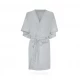 Halat Kimono pentru gravide si mamici, vascoza si in, marime universala, Gri Puf Halat Kimono pentru gravide si mamici, vascoza si in, marime universala, Gri Puf