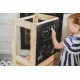 Inaltator Learning Tower ajustabil cu tabla de scris, lemn natur Inaltator Learning Tower ajustabil cu tabla de scris, lemn natur