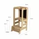 Inaltator Learning Tower ajustabil cu tabla de scris, lemn natur Inaltator Learning Tower ajustabil cu tabla de scris, lemn natur