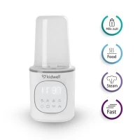 Incalzitor biberoane Kidwell Gala White 4 in 1, cu sterilizare si mentinere temperatura 24h