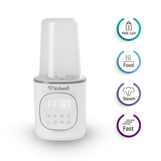 Incalzitor biberoane Kidwell Gala White 4 in 1, cu sterilizare si mentinere temperatura 24h