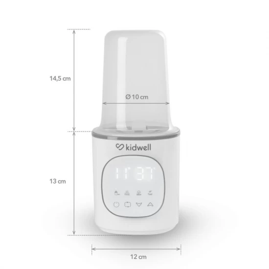 Incalzitor biberoane Kidwell Gala White 4 in 1, cu sterilizare si mentinere temperatura 24h