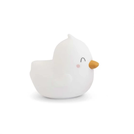 Lampa de veghe din silicon premium, diverse lumini, USB tip C, Led, Bright Duck, White Lampa de veghe din silicon premium, diverse lumini, USB tip C, Led, Bright Duck, White