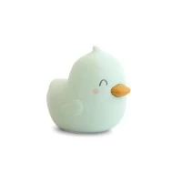 Lampa de veghe din silicon premium, diverse lumini, USB tip C, Led, Bright Duck, Mint
