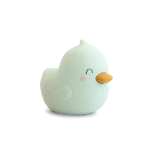 Lampa de veghe din silicon premium, diverse lumini, USB tip C, Led, Bright Duck, Mint