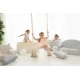 Leagan din lemn si spuma pentru copii WoodSwing by BabySteps, Catifea Velvet Bej Leagan din lemn si spuma pentru copii WoodSwing by BabySteps, Catifea Velvet Bej