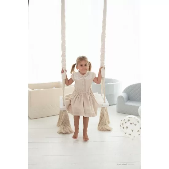 Leagan din lemn si spuma pentru copii WoodSwing by BabySteps Catifea Velvet Mint Leagan din lemn si spuma pentru copii WoodSwing by BabySteps Catifea Velvet Mint