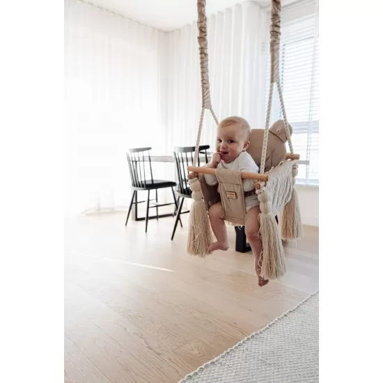 Leagan pentru copii si bebelusi cu perna detasabila ursulet Teddy Nightshadow Blue