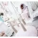 Leagan pentru copii si bebelusi Catifea Velvet cu perna detasabila ursulet Teddy Gray Leagan pentru copii si bebelusi Catifea Velvet cu perna detasabila ursulet Teddy Gray