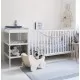 Masa infasat pentru bebelusi din lemn masiv Alb 76 x 44 x 86 cm cu 2 rafturi de depozitare si saltea din spuma Woodies 40 x 70 cm Masa infasat pentru bebelusi din lemn masiv Alb 76 x 44 x 86 cm cu 2 rafturi de depozitare si saltea din spuma Woodies 40 x 70 cm