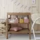 Masa infasat pentru bebelusi din lemn masiv Vintage 76 x 44 x 86 cm cu 2 rafturi depozitare si saltea din spuma cu husa detasabila Woodies 40 x 70 cm Masa infasat pentru bebelusi din lemn masiv Vintage 76 x 44 x 86 cm cu 2 rafturi depozitare si saltea din spuma cu husa detasabila Woodies 40 x 70 cm
