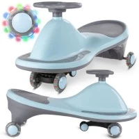 Masinuta gravitationala Kidwell Rollo Blue cu roti LED, 3+ ani, pana la 100 kg