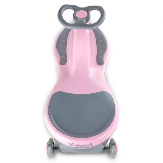 Masinuta gravitationala Kidwell Rollo Pink cu roti LED, 3+ ani, pana la 100 kg