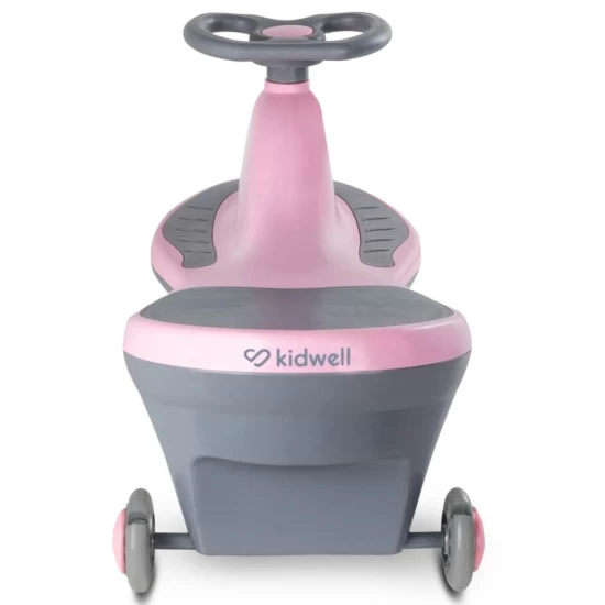 Masinuta gravitationala Kidwell Rollo Pink cu roti LED, 3+ ani, pana la 100 kg