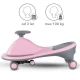 Masinuta gravitationala Kidwell Rollo Pink cu roti LED, 3+ ani, pana la 100 kg