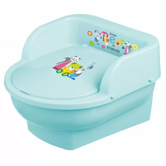 Olita copii mini toaleta cu recipient detasabil Bear Friends Mint Maltex Baby Olita copii mini toaleta cu recipient detasabil Bear Friends Mint Maltex Baby