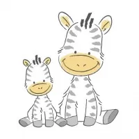 Olita copii mini toaleta cu recipient detasabil Zebra Light Blue Maltex Baby