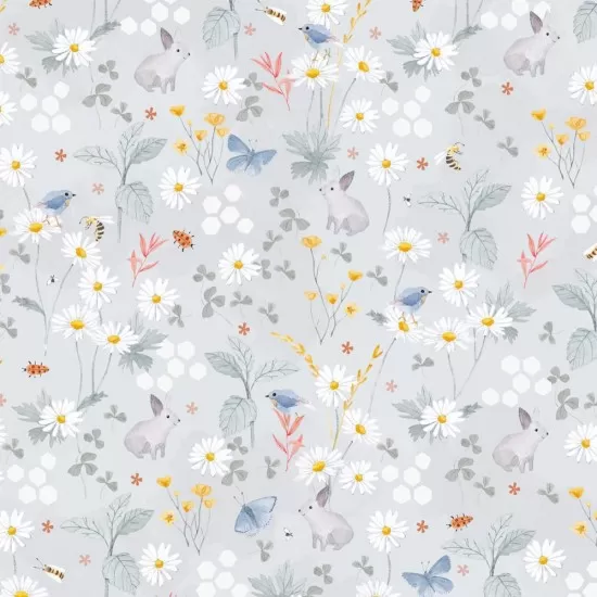 Paturica pentru copii Nature Bamboo by Amy cu doua fete, 100x70cm + Cadou Rucsacel Lunca Gri