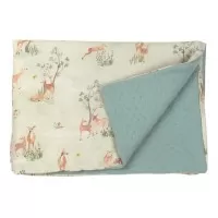 Paturica pentru copii Nature Bamboo by Amy cu doua fete, 100x70cm + Cadou Rucsacel Padure Paturica pentru copii Nature Bamboo by Amy cu doua fete, 100x70cm + Cadou Rucsacel Padure