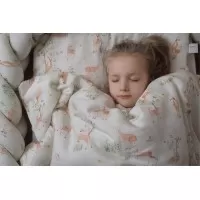 Paturica pentru copii Nature Bamboo by Amy cu doua fete, 100x70cm + Cadou Rucsacel Padure Paturica pentru copii Nature Bamboo by Amy cu doua fete, 100x70cm + Cadou Rucsacel Padure