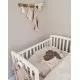 Patut bebe din lemn masiv, laterala culisabila si inaltime reglabila a saltelei, bedside Alice Alb, 100x50 cm Patut bebe din lemn masiv, laterala culisabila si inaltime reglabila a saltelei, bedside Alice Alb, 100x50 cm
