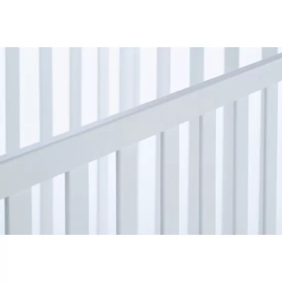 Patut bebe din lemn masiv, laterala culisabila si inaltime reglabila a saltelei, bedside Alice Alb, 100x50 cm Patut bebe din lemn masiv, laterala culisabila si inaltime reglabila a saltelei, bedside Alice Alb, 100x50 cm