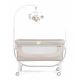 Patut co-sleeper 2 in 1 cu leganare, laterala culisanta, reglabil pe inaltime Cullami melange beige