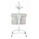 Patut co-sleeper 2 in 1 cu leganare, laterala culisanta, reglabil pe inaltime Cullami melange beige