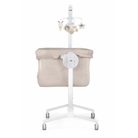 Patut co-sleeper 2 in 1 cu leganare, laterala culisanta, reglabil pe inaltime Cullami melange beige