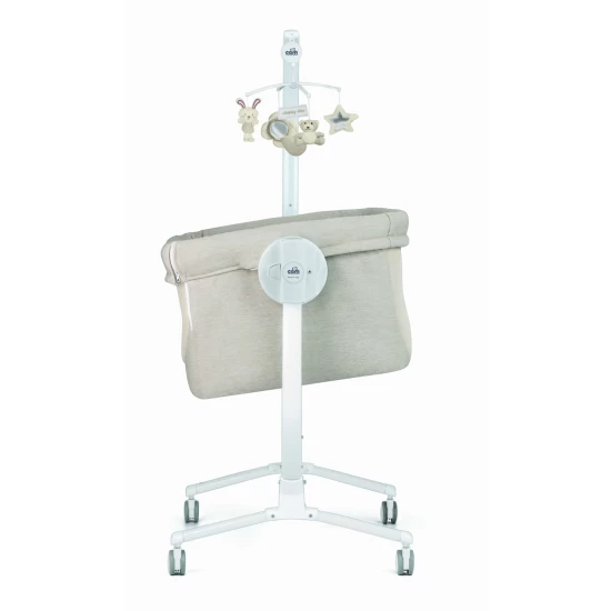 Patut co-sleeper 2 in 1 cu leganare, laterala culisanta, reglabil pe inaltime Cullami melange beige