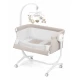 Patut co-sleeper 2 in 1 cu laterala culisanta, setare unghiulara, roti, reglabil in 8 pozitii pe inaltime, Cullami, Gri Patut co-sleeper 2 in 1 cu laterala culisanta, setare unghiulara, roti, reglabil in 8 pozitii pe inaltime, Cullami, Gri
