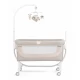 Patut co-sleeper 2 in 1 cu laterala culisanta, setare unghiulara, roti, reglabil in 8 pozitii pe inaltime, Cullami, Gri Patut co-sleeper 2 in 1 cu laterala culisanta, setare unghiulara, roti, reglabil in 8 pozitii pe inaltime, Cullami, Gri