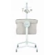 Patut co-sleeper 2 in 1 cu laterala culisanta, setare unghiulara, roti, reglabil in 8 pozitii pe inaltime, Cullami, Gri Patut co-sleeper 2 in 1 cu laterala culisanta, setare unghiulara, roti, reglabil in 8 pozitii pe inaltime, Cullami, Gri