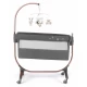 Patut co-sleeper 2 in 1 cu laterala culisanta, setare unghiulara, roti, reglabil in 8 pozitii pe inaltime, Cullami, Gold Patut co-sleeper 2 in 1 cu laterala culisanta, setare unghiulara, roti, reglabil in 8 pozitii pe inaltime, Cullami, Gold
