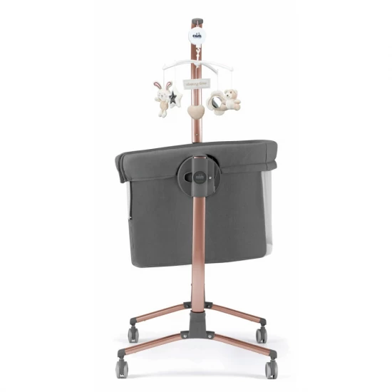Patut co-sleeper 2 in 1 cu laterala culisanta, setare unghiulara, roti, reglabil in 8 pozitii pe inaltime, Cullami, Gold Patut co-sleeper 2 in 1 cu laterala culisanta, setare unghiulara, roti, reglabil in 8 pozitii pe inaltime, Cullami, Gold