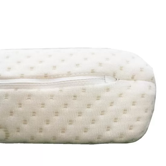 Perna din spuma T18, antiregurgitare pentru bebelusi, plan inclinat, husa detasabila Silver, efect antimicrobian superior, 60x38 cm