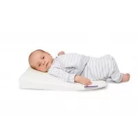 Perna din spuma T18, antiregurgitare pentru bebelusi, plan inclinat, husa detasabila bumbac, 60x38 cm