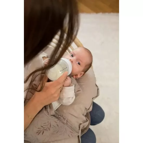 Perna pentru gravide si alaptare, 100% in si umplutura ferma, antialergica, Big cu maner, Roz pudra, BabyLy Perna pentru gravide si alaptare, 100% in si umplutura ferma, antialergica, Big cu maner, Roz pudra, BabyLy