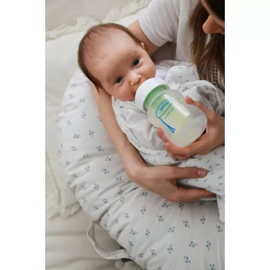 Perna pentru gravide si alaptare, bumbac si umplutura ferma, antialergica, Big cu maner, Alb, Forget Me Not, BabyLy Perna pentru gravide si alaptare, bumbac si umplutura ferma, antialergica, Big cu maner, Alb, Forget Me Not, BabyLy