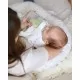 Perna pentru gravide si alaptare, bumbac si umplutura ferma, antialergica, Big cu maner, Alb, Forget Me Not, BabyLy Perna pentru gravide si alaptare, bumbac si umplutura ferma, antialergica, Big cu maner, Alb, Forget Me Not, BabyLy