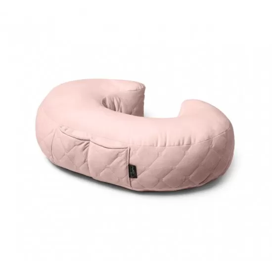 Perna pentru gravide si alaptare, catifea si umplutura antialergica, Big cu buzunare, Sepia Rose, BabySteps Perna pentru gravide si alaptare, catifea si umplutura antialergica, Big cu buzunare, Sepia Rose, BabySteps
