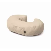 Perna pentru gravide si alaptare, catifea si umplutura antialergica, Big cu buzunare, Bej, BabySteps