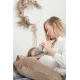 Perna pentru gravide si alaptare, catifea velvet si umplutura ferma, antialergica, Big cu maner, Gri deschis, BabyLy Perna pentru gravide si alaptare, catifea velvet si umplutura ferma, antialergica, Big cu maner, Gri deschis, BabyLy