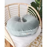 Perna pentru gravide si alaptare, catifea velvet si umplutura ferma, antialergica, Big cu maner, Mint, BabyLy