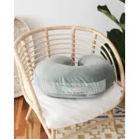 Perna pentru gravide si alaptare, catifea velvet si umplutura ferma, antialergica, Big cu maner, Mint, BabyLy