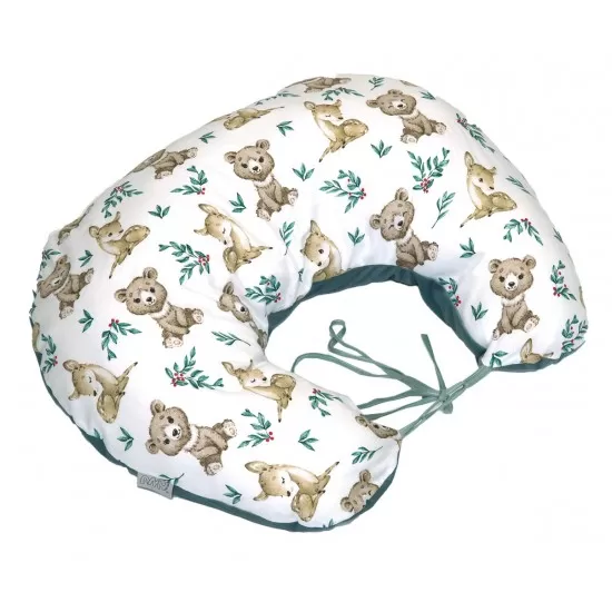Perna pentru gravide si alaptare, husa detasabila cu fata dubla, bumbac si catifea, si umplutura antialergica BabySoft Teddy Khaki, Amy Perna pentru gravide si alaptare, husa detasabila cu fata dubla, bumbac si catifea, si umplutura antialergica BabySoft Teddy Khaki, Amy