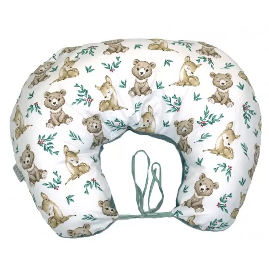 Perna pentru gravide si alaptare, husa detasabila cu fata dubla, bumbac si catifea, si umplutura antialergica BabySoft Teddy Khaki, Amy Perna pentru gravide si alaptare, husa detasabila cu fata dubla, bumbac si catifea, si umplutura antialergica BabySoft Teddy Khaki, Amy