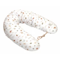 Perna pentru gravide si alaptare, husa detasabila din bumbac 100% si umplutura antialergica BabySoft, Comori din natura, Amy