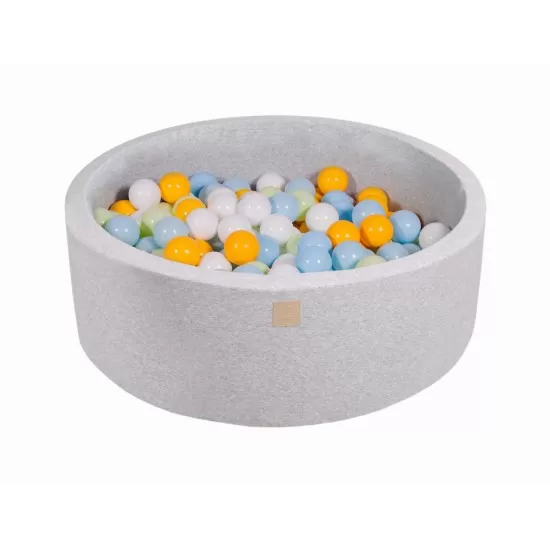 Piscina uscata cu 200 de bile (Alb, Galben, Verde, Babyblue) MeowBaby 90x30 cm Gri deschis Piscina uscata cu 200 de bile (Alb, Galben, Verde, Babyblue) MeowBaby 90x30 cm Gri deschis